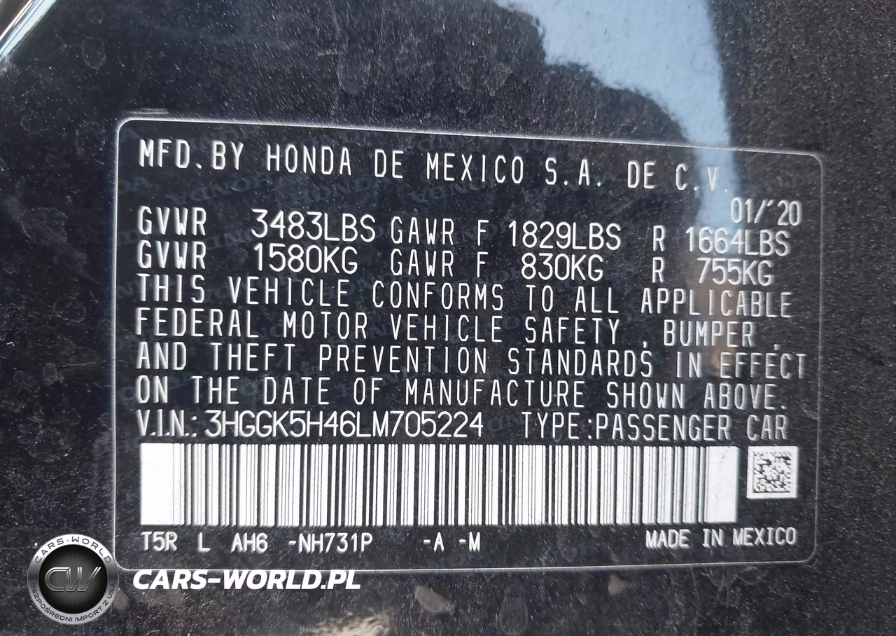 2020 Honda Fit Lx VIN:3HGGK5H46LM705224 - 9
