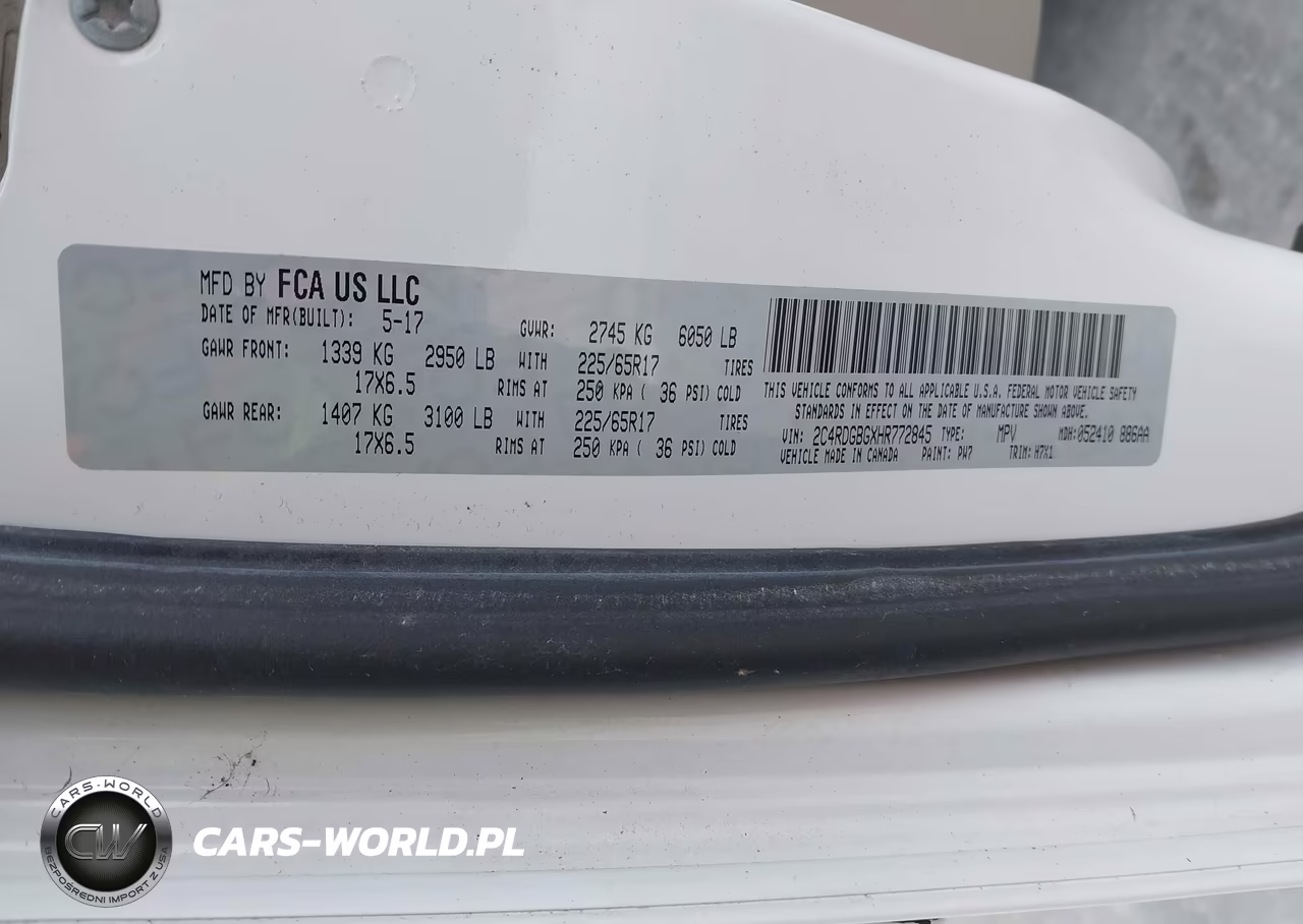 2017 Dodge Grand Caravan Se VIN:2C4RDGBGXHR772845 - 9