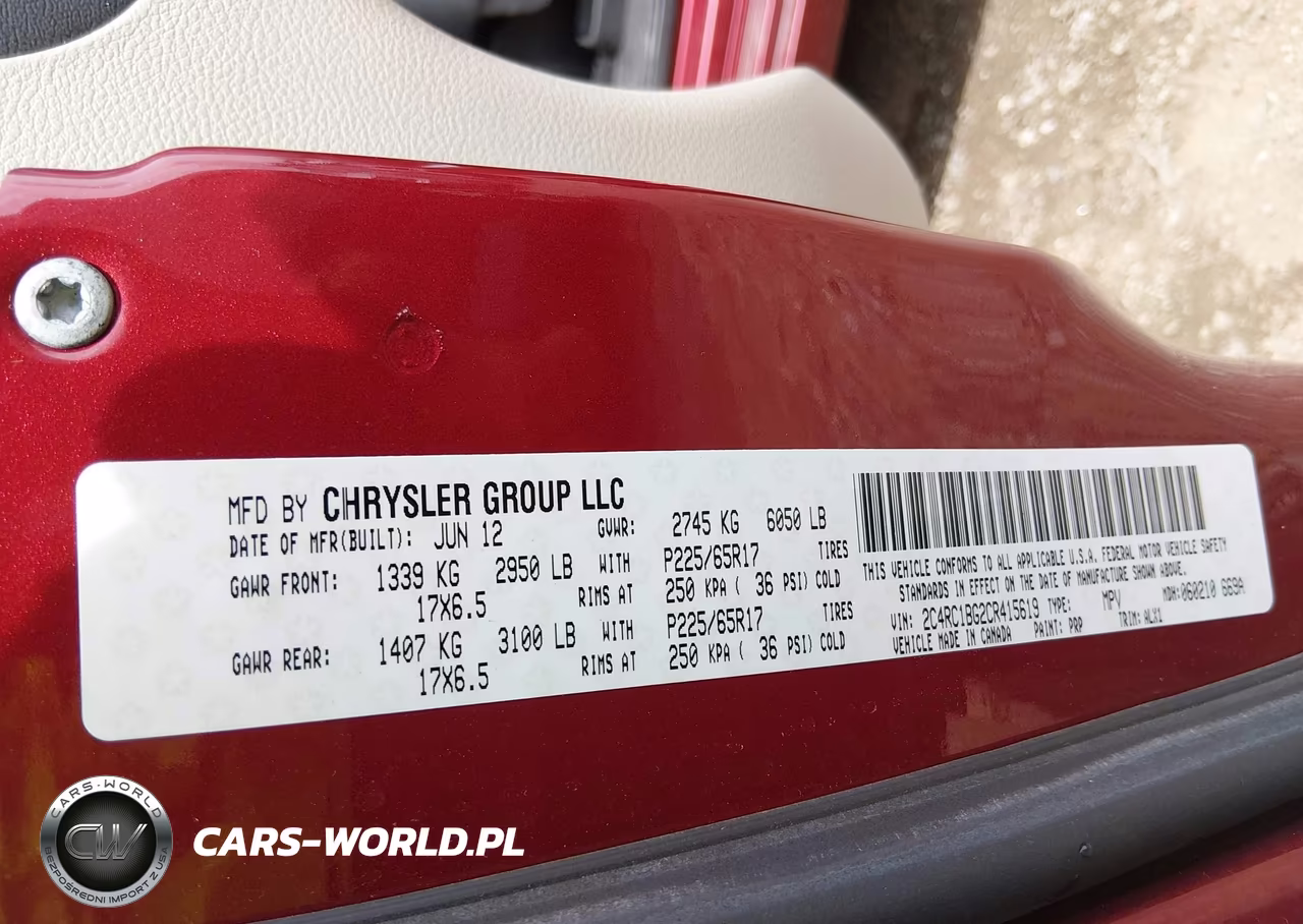 2012 Chrysler Town & Country Touring VIN:2C4RC1BG2CR415619 - 9