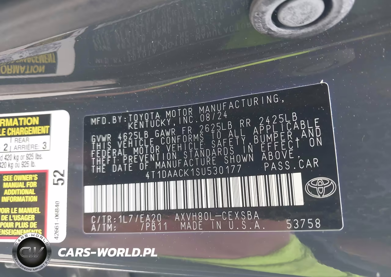 2025 Toyota Camry Se VIN:4T1DAACK1SU530177 - 9