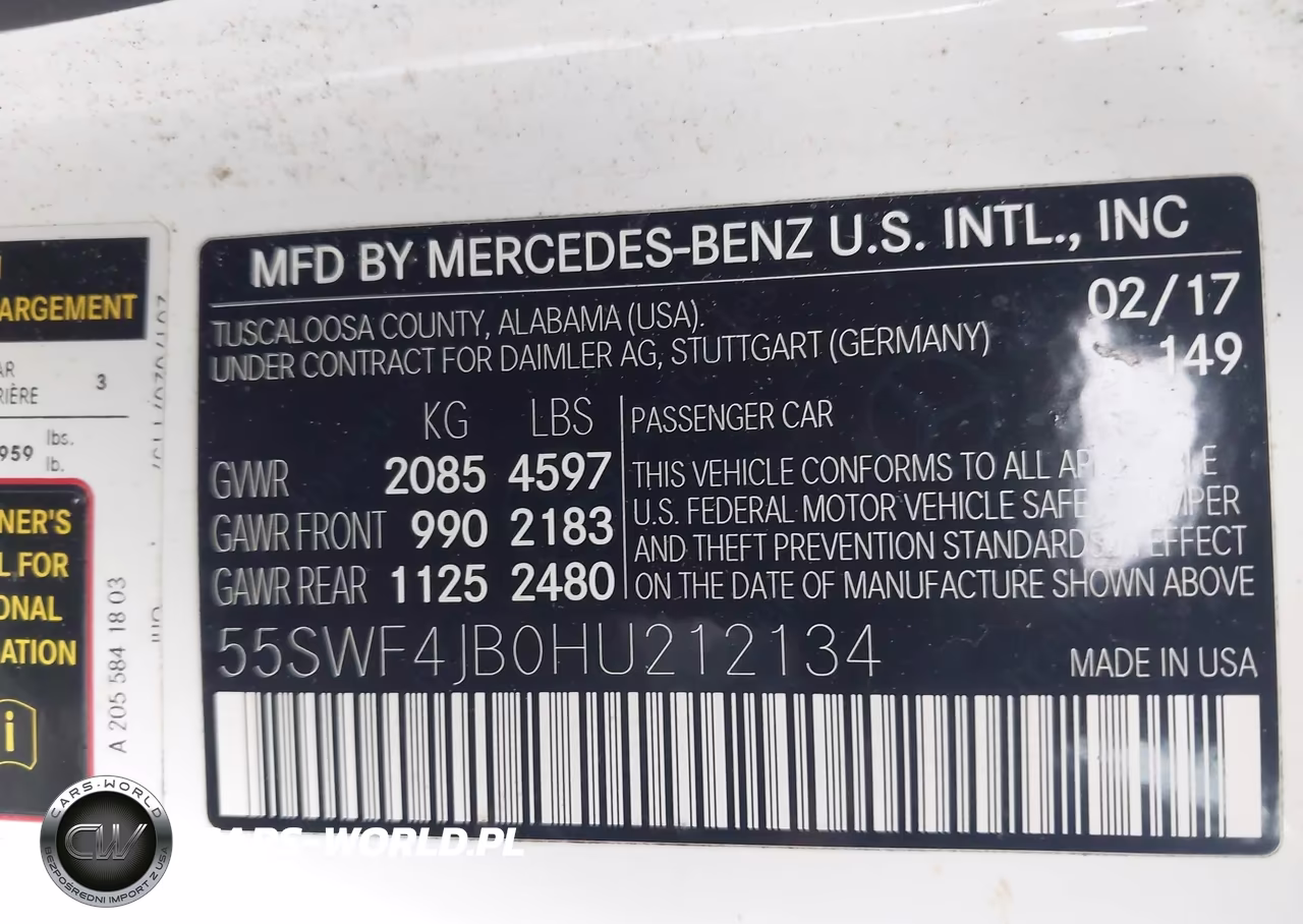 2017 Mercedes-Benz C 300 VIN:55SWF4JB0HU212134 - 9