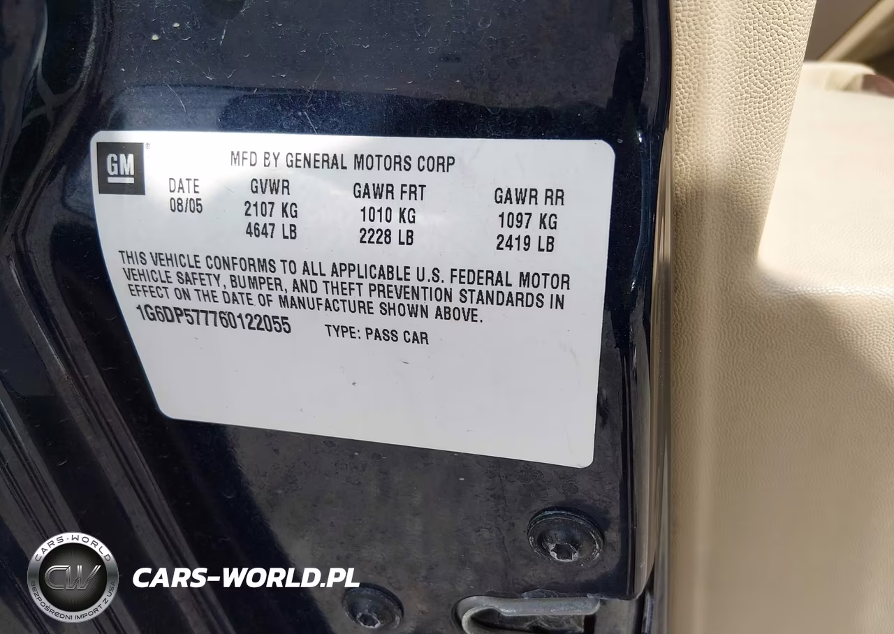 2006 Cadillac Cts Standard VIN:1G6DP577760122055 - 9