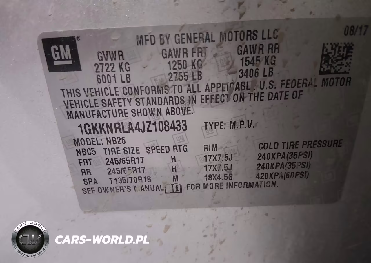 2018 GMC Acadia Sle-1 VIN:1GKKNRLA4JZ108433 - 9