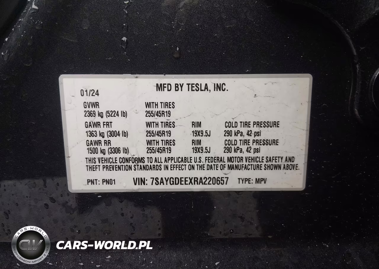 2024 Tesla Model Y Long Range Dual Motor All-Wheel Drive VIN:7SAYGDEEXRA220657 - 9