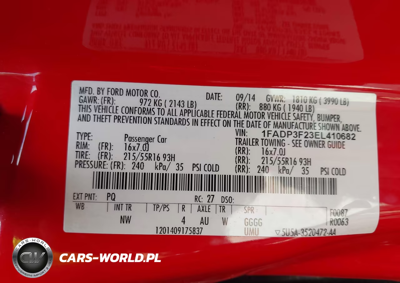 2014 Ford Focus Se VIN:1FADP3F23EL410682 - 9
