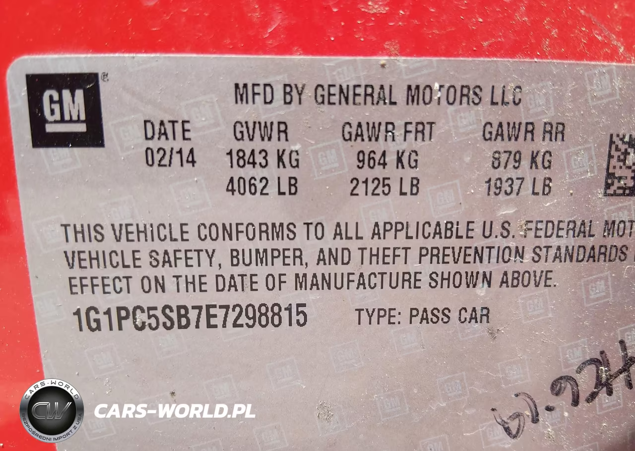 2014 Chevrolet Cruze 1Lt Auto VIN:1G1PC5SB7E7298815 - 9
