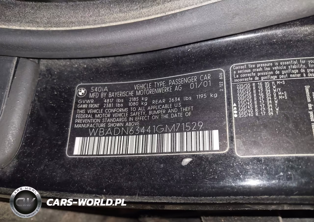 2001 BMW 540Ia VIN:WBADN63441GM71529 - 9