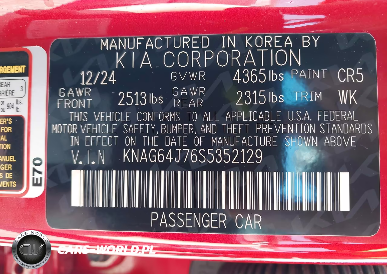 2025 Kia K5 Gt-Line VIN:KNAG64J76S5352129 - 9