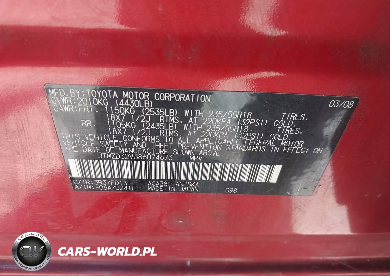 2008 Toyota Rav4 Sport VIN:JTMZD32V386074673 - 9
