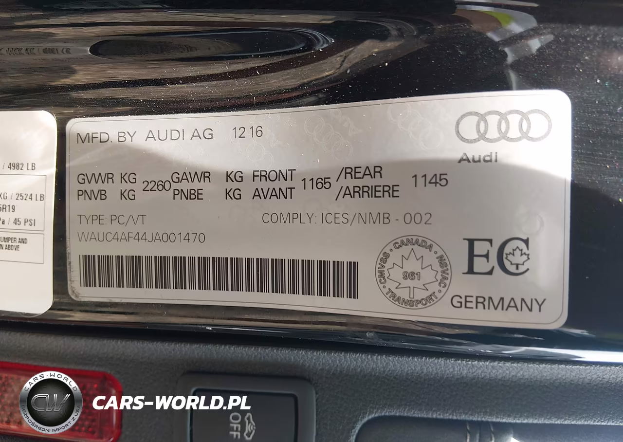 2018 Audi S4 3.0T Premium Plus VIN:WAUC4AF44JA001470 - 9