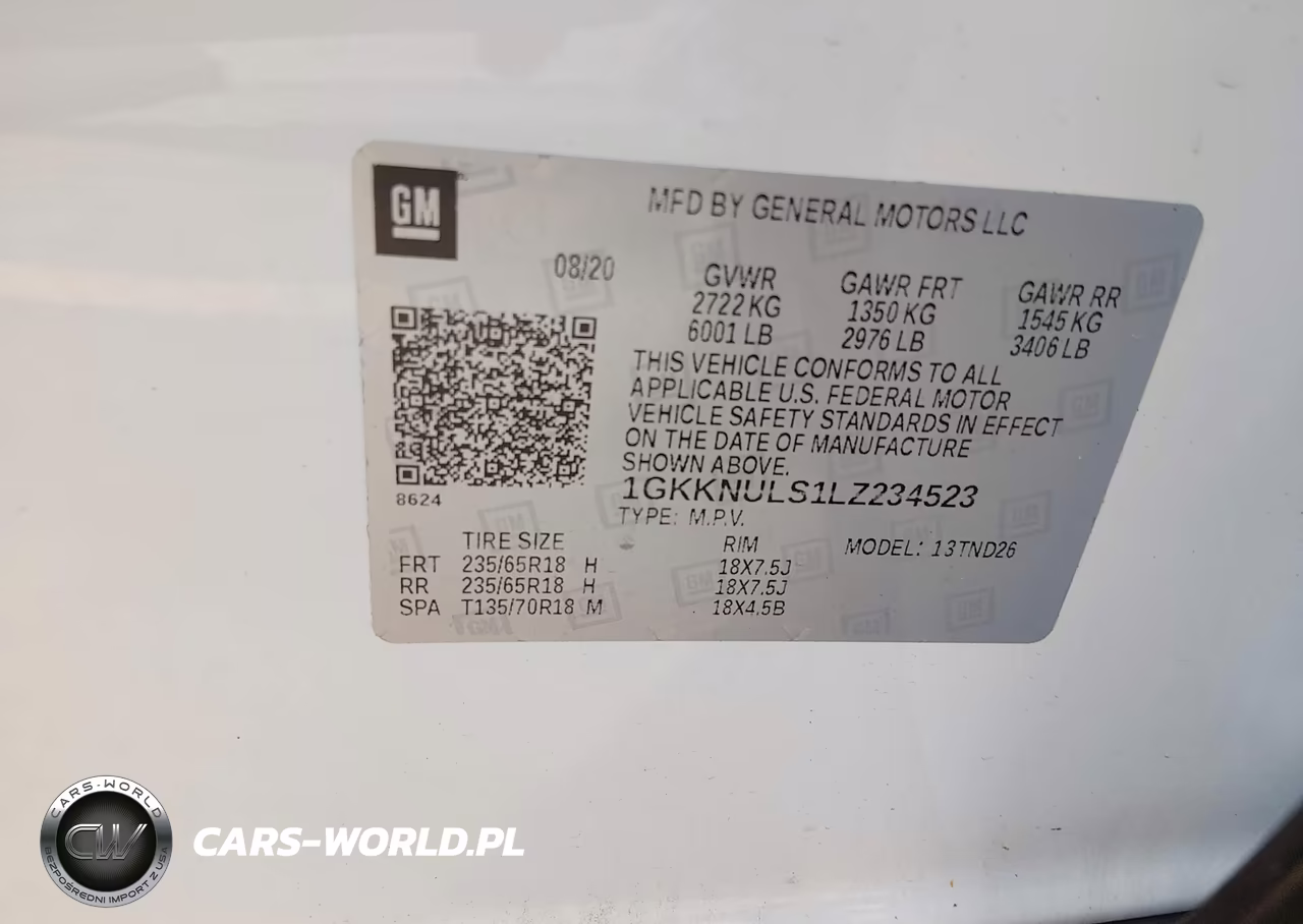 2020 GMC Acadia Awd Slt VIN:1GKKNULS1LZ234523 - 9
