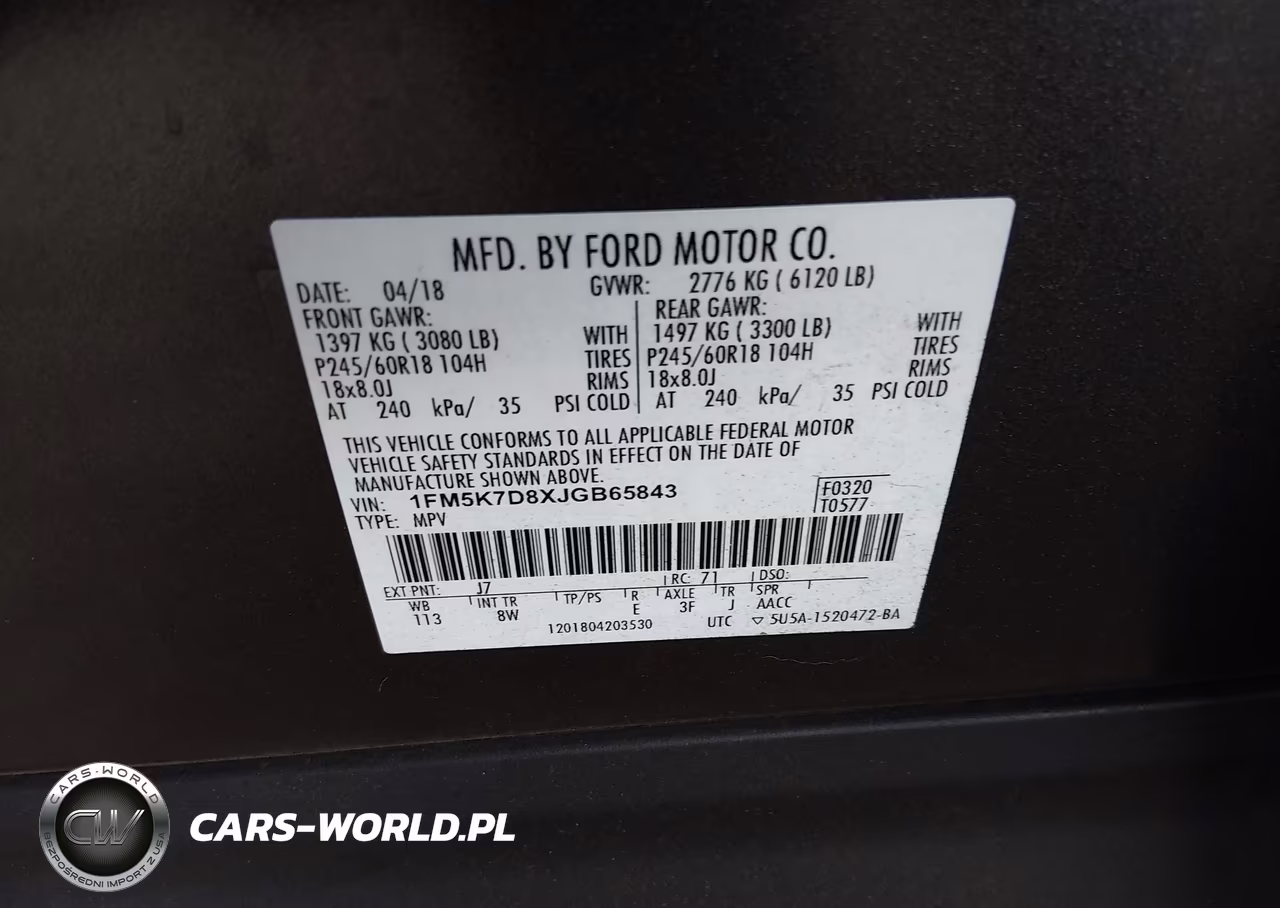 2018 Ford Explorer Xlt VIN:1FM5K7D8XJGB65843 - 9