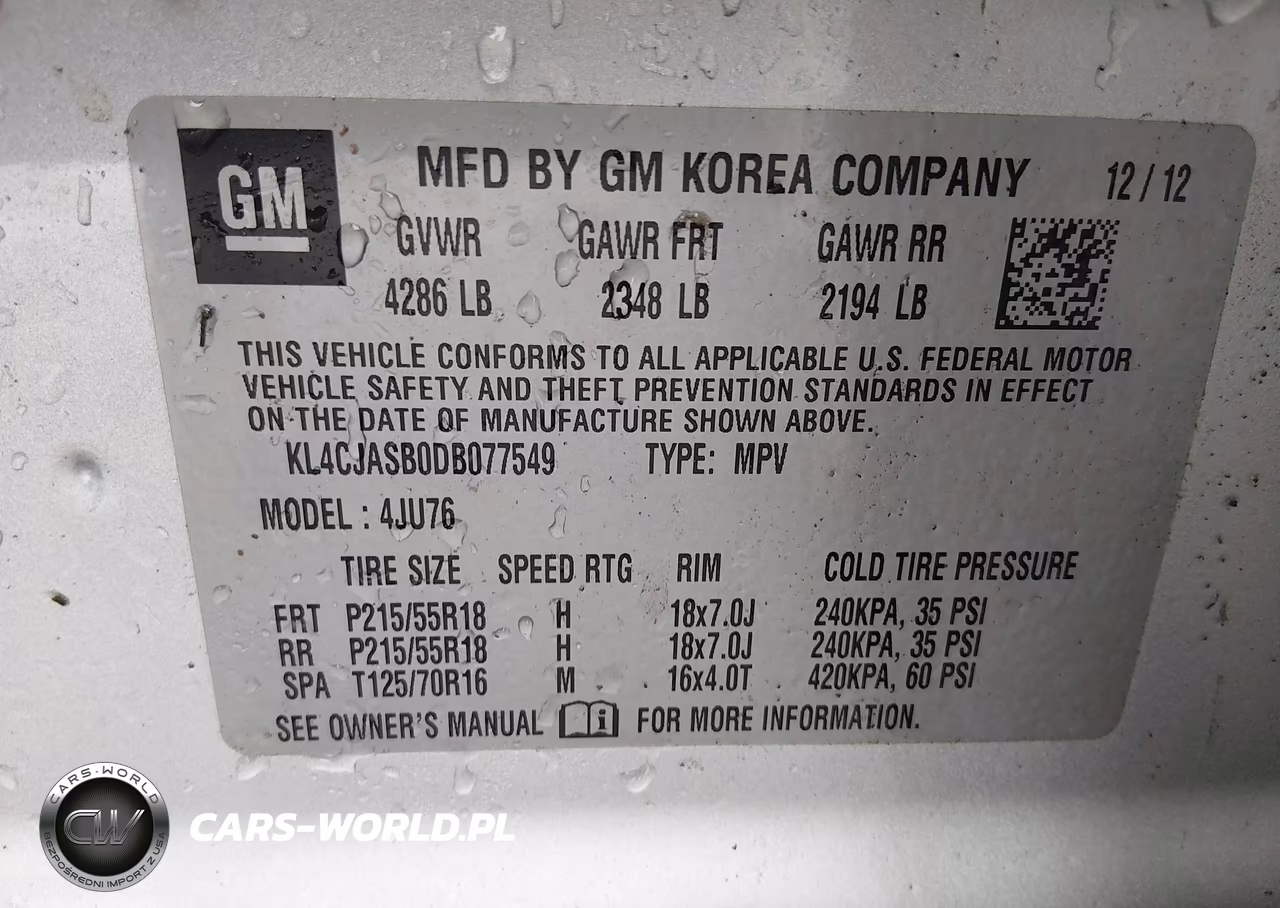 2013 Buick Encore VIN:KL4CJASB0DB077549 - 9