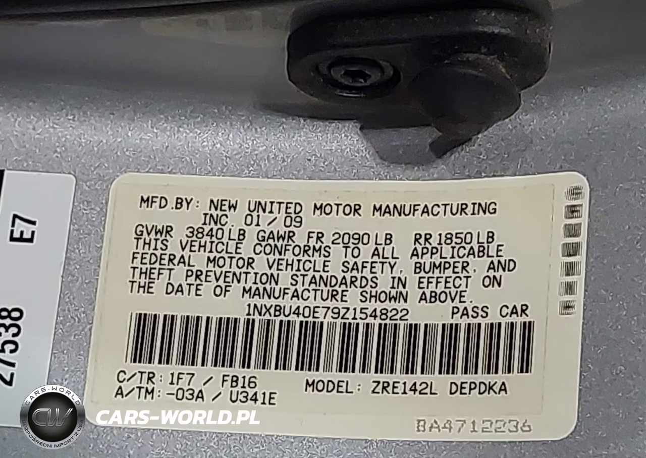 2009 Toyota Corolla Le VIN:1NXBU40E79Z154822 - 9