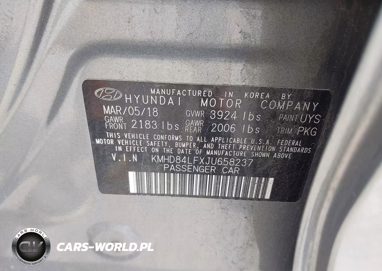 2018 Hyundai Elantra Value Edition VIN:KMHD84LFXJU658237 - 9