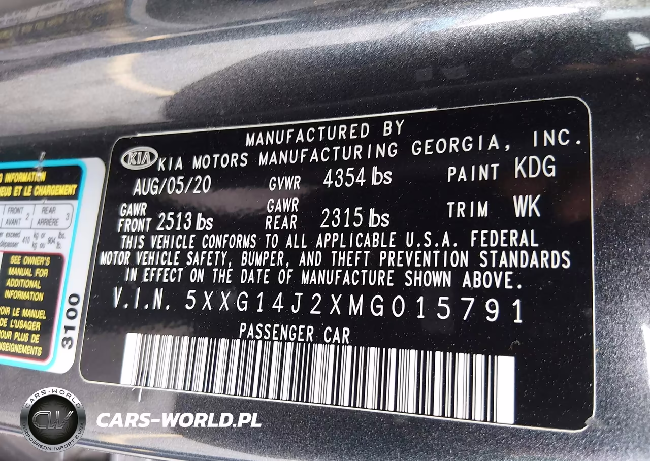 2021 Kia K5 Lxs VIN:5XXG14J2XMG015791 - 9