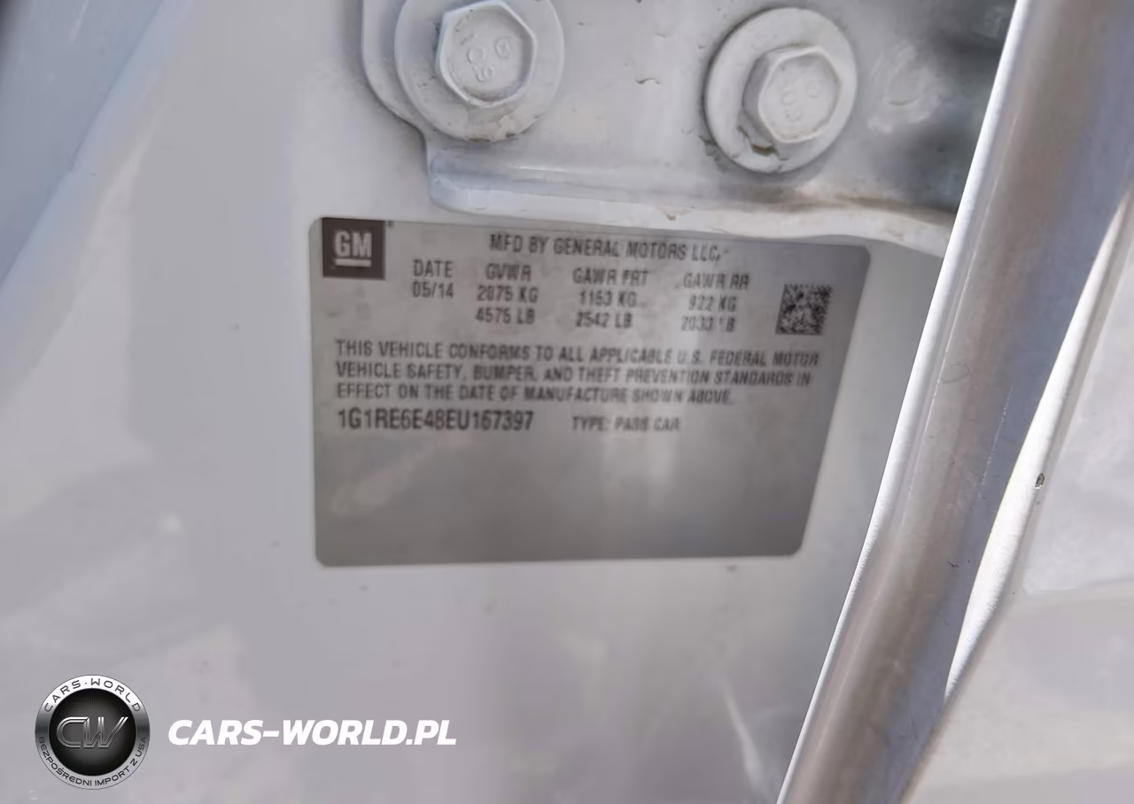 2014 Chevrolet Volt VIN:1G1RE6E48EU167397 - 9