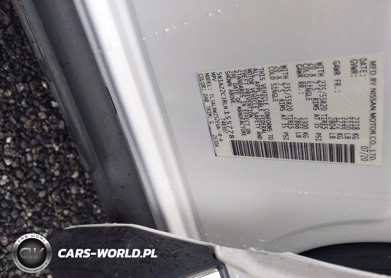 2020 Nissan Murano Sl Fwd VIN:5N1AZ2CJ8LN155778 - 9