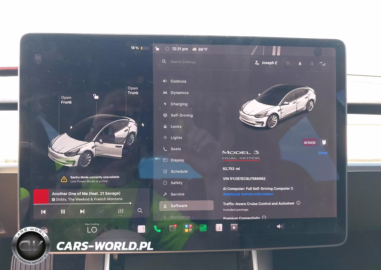 2020 Tesla Model 3 Performance Dual Motor All-Wheel Drive VIN:5YJ3E1EC8LF586962 - 7