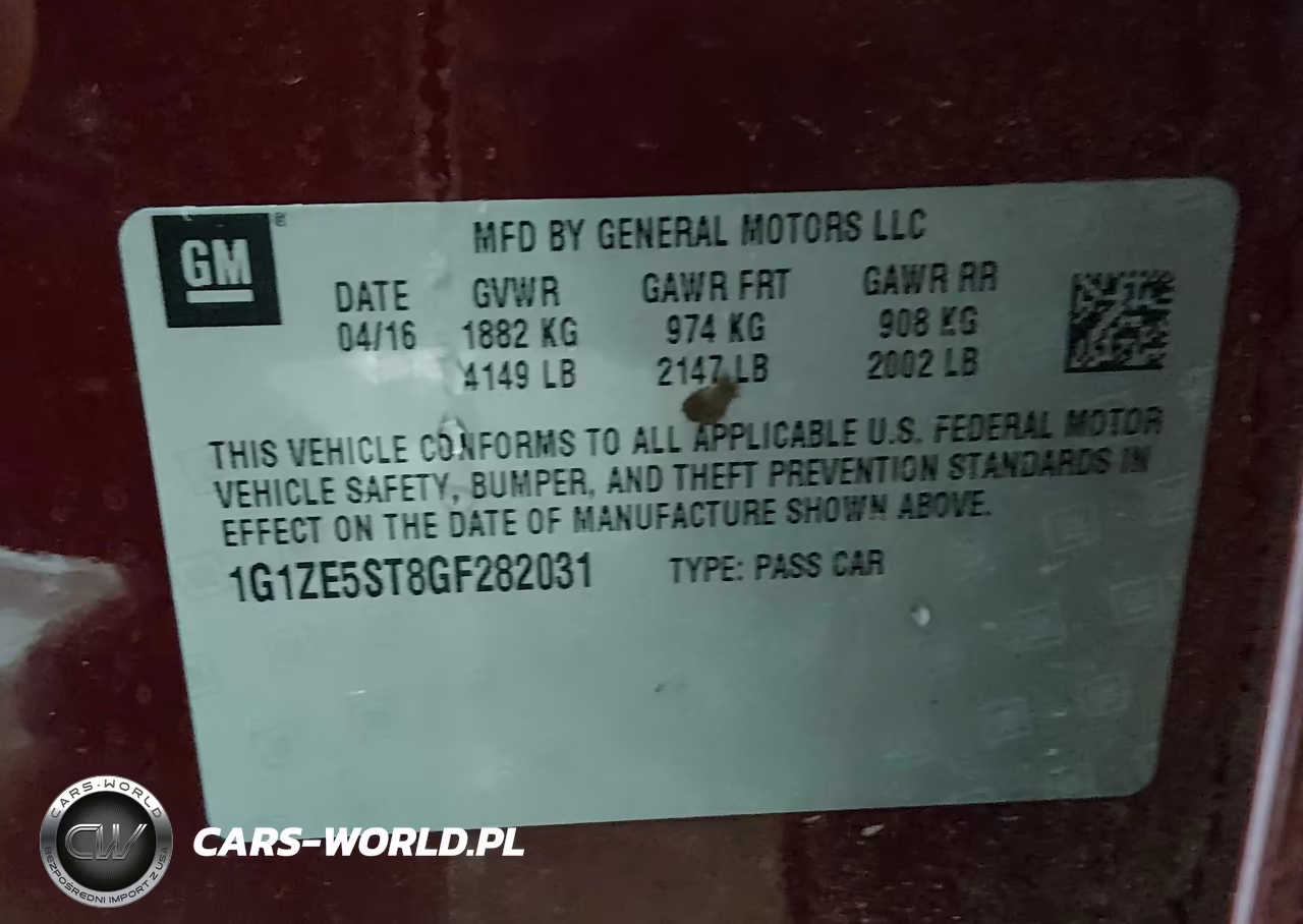 2016 Chevrolet Malibu 1Lt VIN:1G1ZE5ST8GF282031 - 9