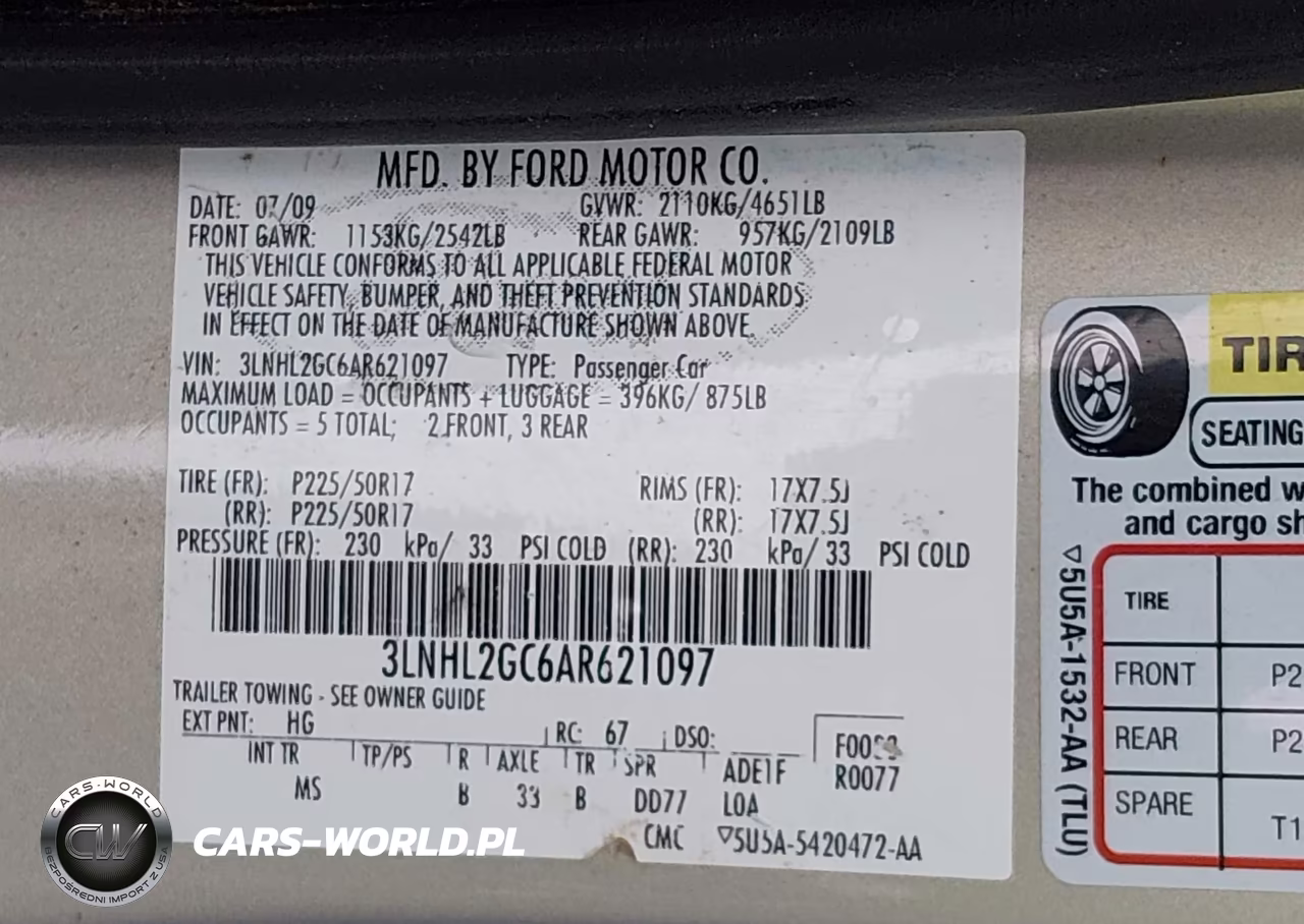 2010 Lincoln Mkz VIN:3LNHL2GC6AR621097 - 9