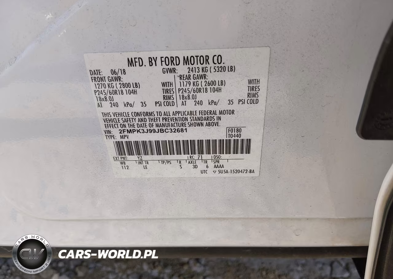 2018 Ford Edge Sel VIN:2FMPK3J99JBC32681 - 9