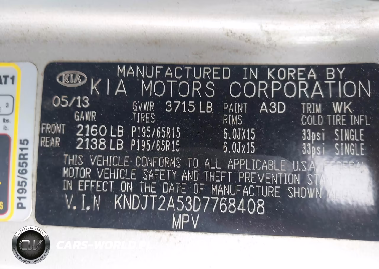 2013 Kia Soul VIN:KNDJT2A53D7768408 - 9