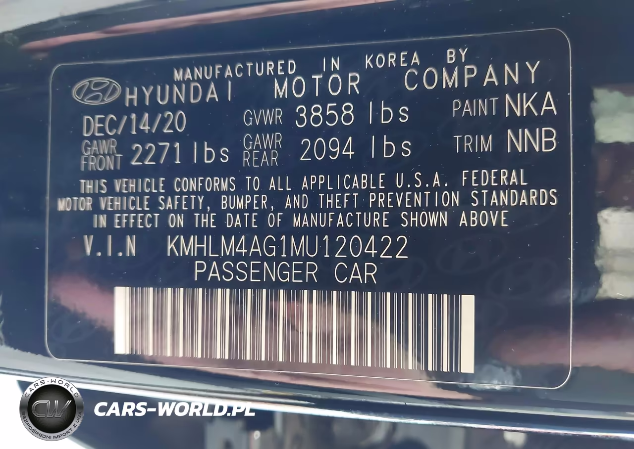 2021 Hyundai Elantra Sel VIN:KMHLM4AG1MU120422 - 9