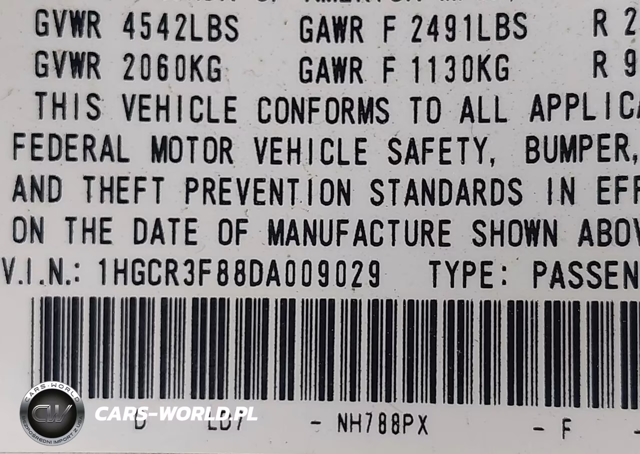 2013 Honda Accord Ex-L V-6 VIN:1HGCR3F88DA009029 - 9