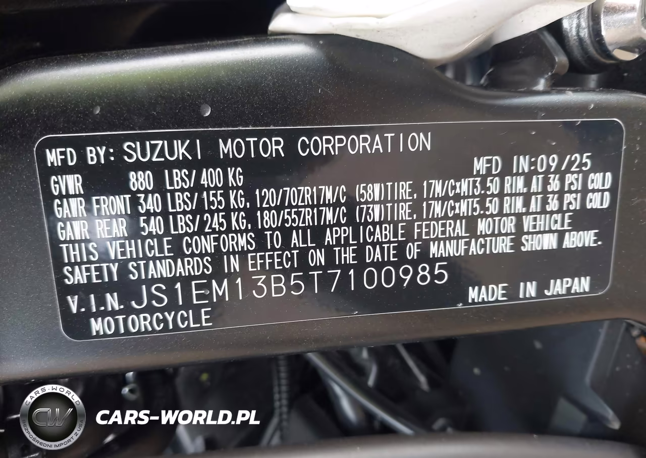 2026 Suzuki Gsx800 F VIN:JS1EM13B5T7100985 - 14
