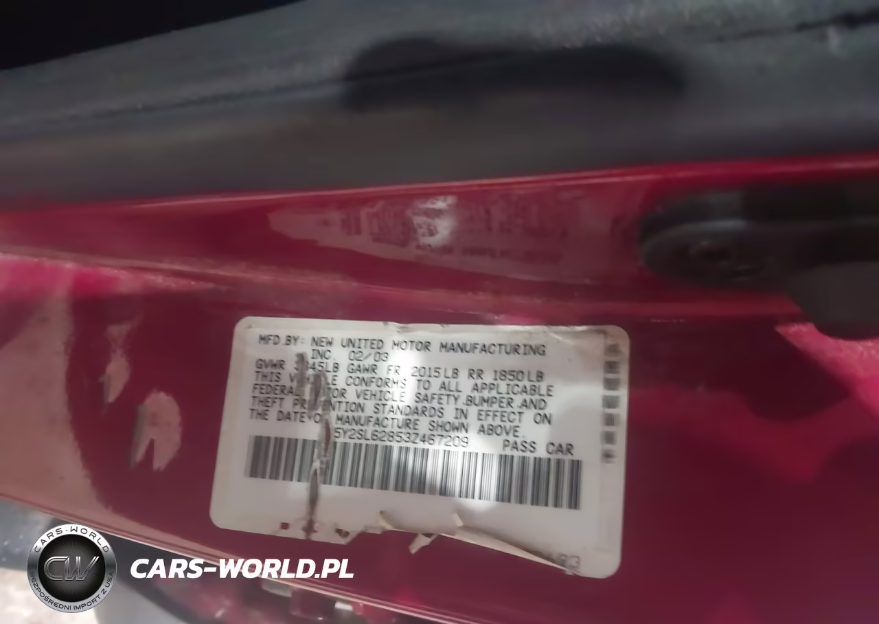 2003 Pontiac Vibe VIN:5Y2SL62853Z467209 - 9