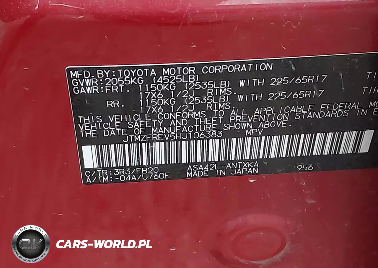 2017 Toyota Rav4 Le VIN:JTMZFREV5HJ106383 - 9