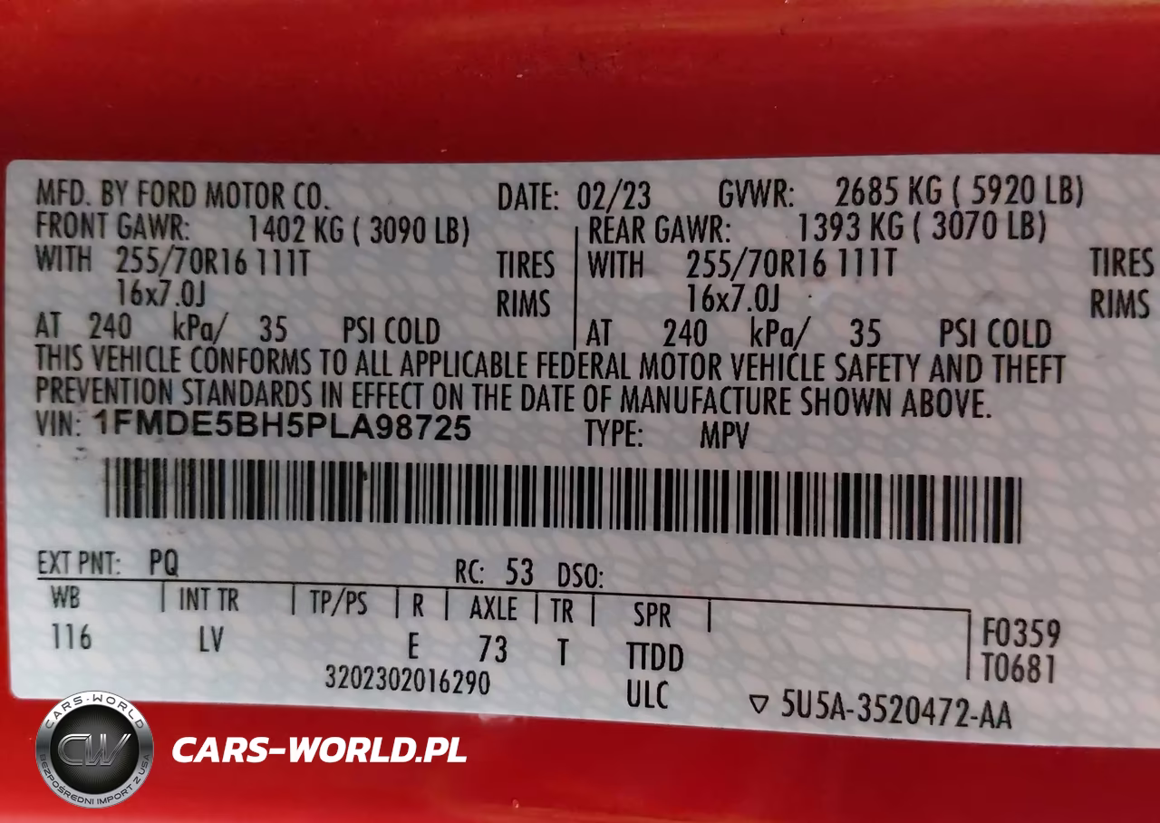 2023 Ford Bronco VIN:1FMDE5BH5PLA98725 - 9