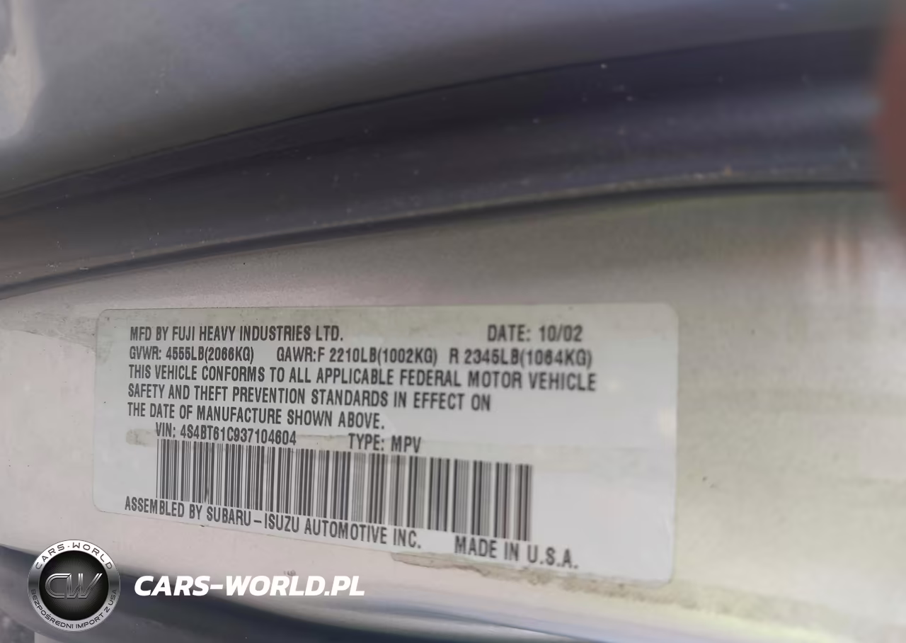 2003 Subaru Baja VIN:4S4BT61C937104604 - 9