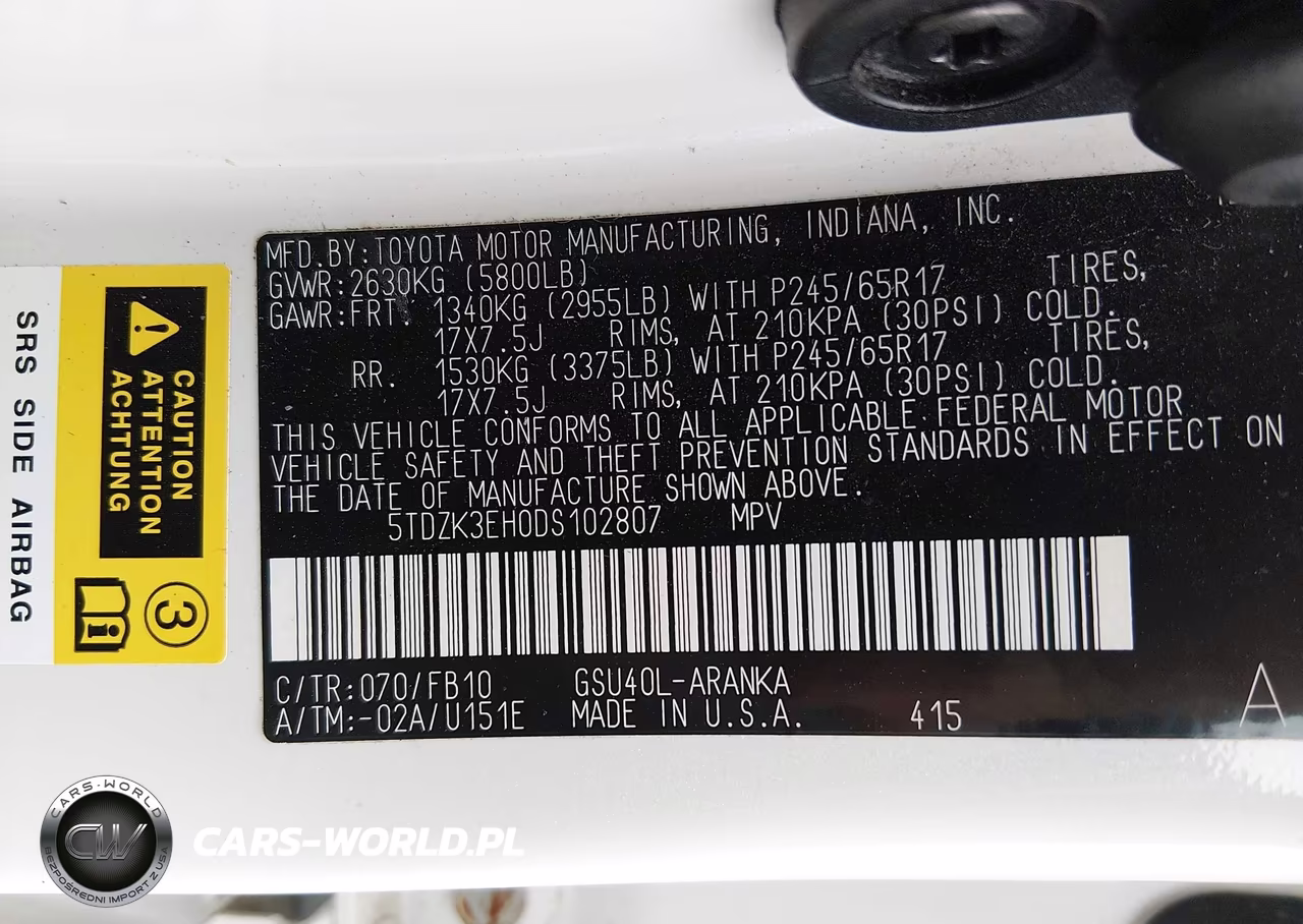 2013 Toyota Highlander Base V6 VIN:5TDZK3EH0DS102807 - 9