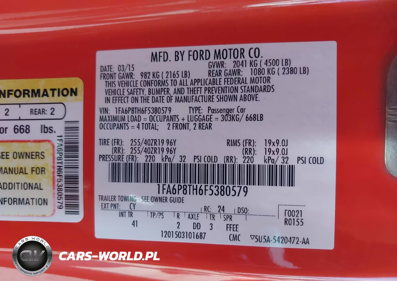 2015 Ford Mustang Ecoboost VIN:1FA6P8TH6F5380579 - 9