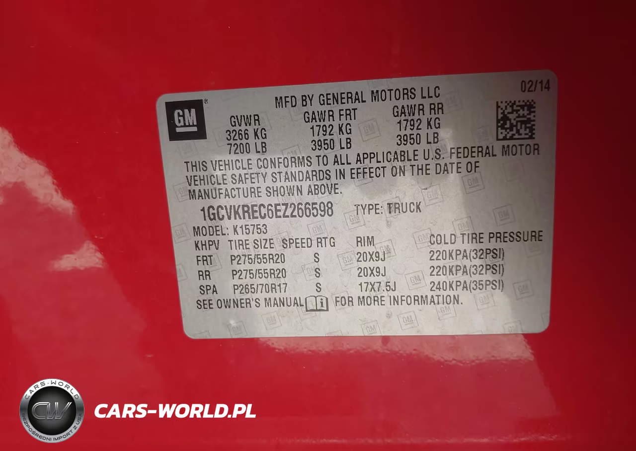 2014 Chevrolet Silverado 1500 2Lt VIN:1GCVKREC6EZ266598 - 9