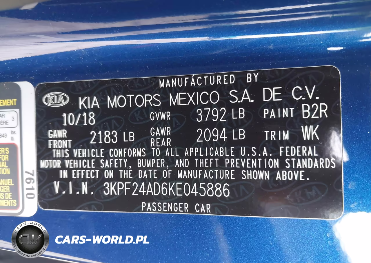 2019 Kia Forte Lxs VIN:3KPF24AD6KE045886 - 9