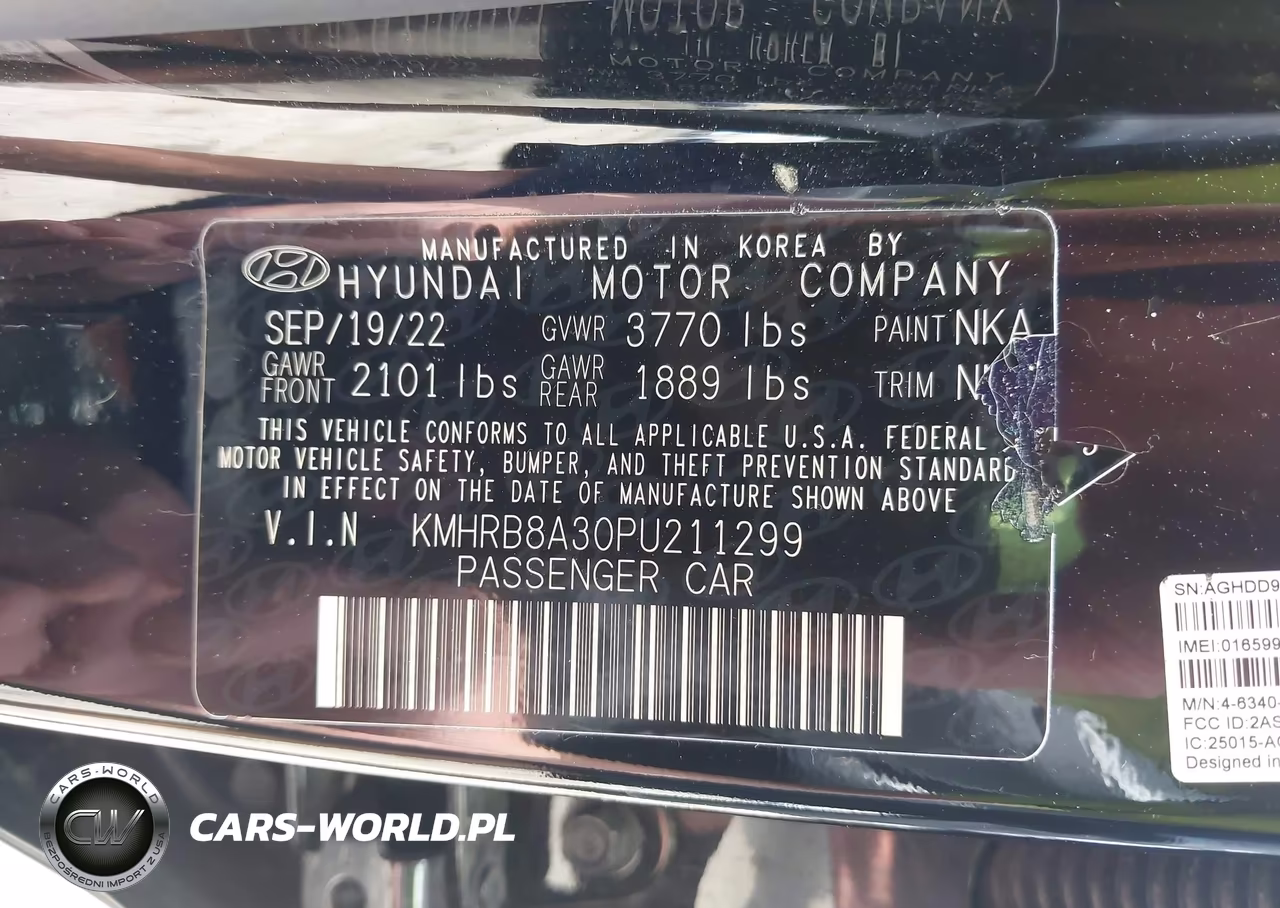 2023 Hyundai Venue Se VIN:KMHRB8A30PU211299 - 9