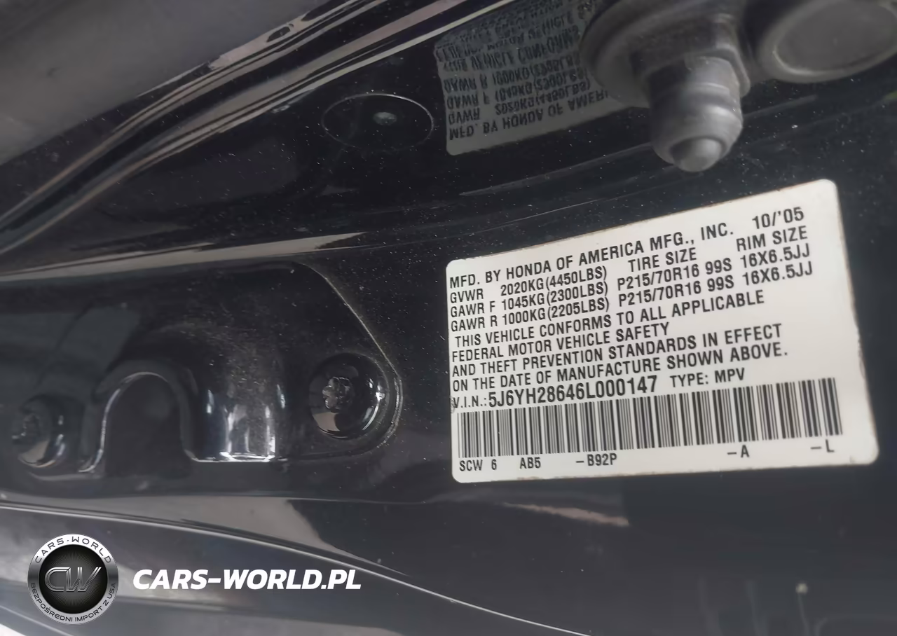 2006 Honda Element Ex VIN:5J6YH28646L000147 - 9
