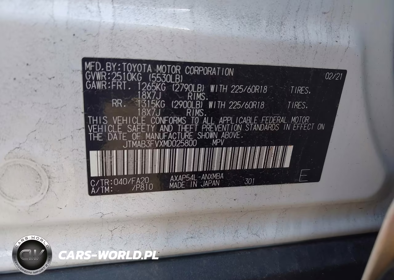 2021 Toyota Rav4 Prime Se VIN:JTMAB3FVXMD025800 - 9