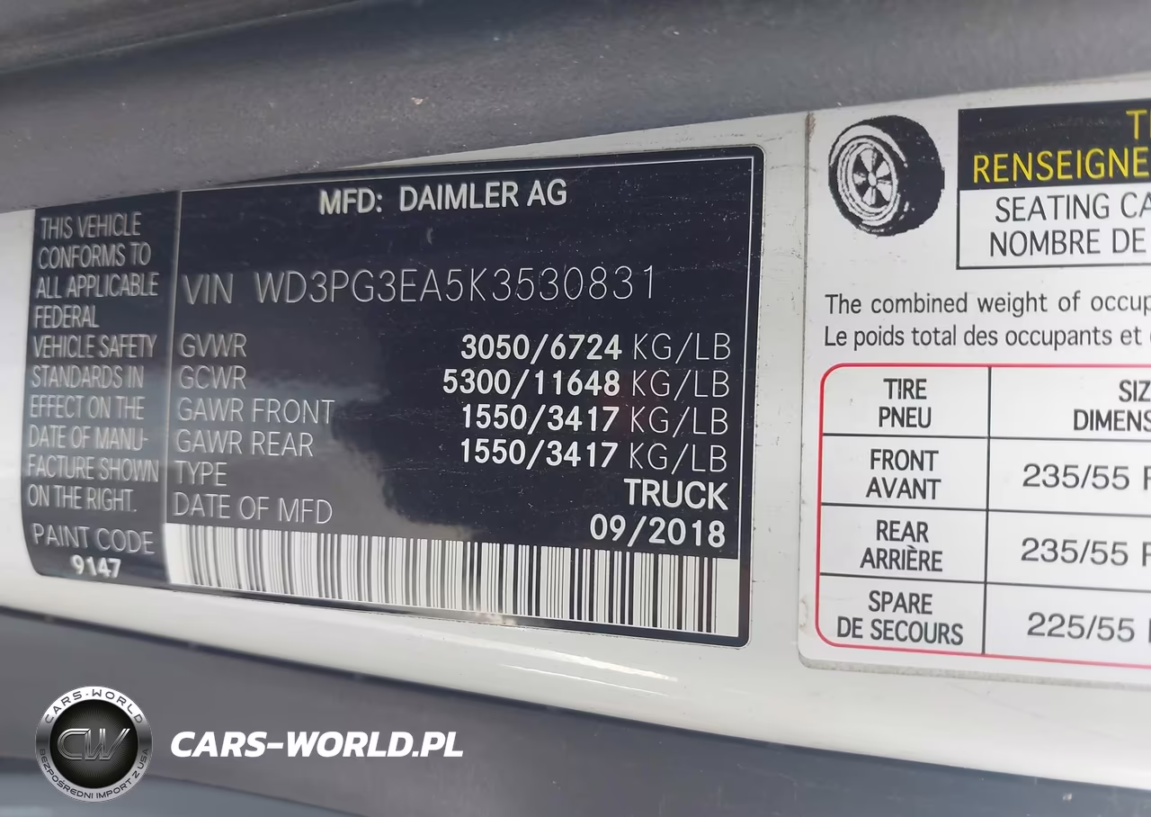2019 Mercedes-Benz Metris VIN:WD3PG3EA5K3530831 - 9