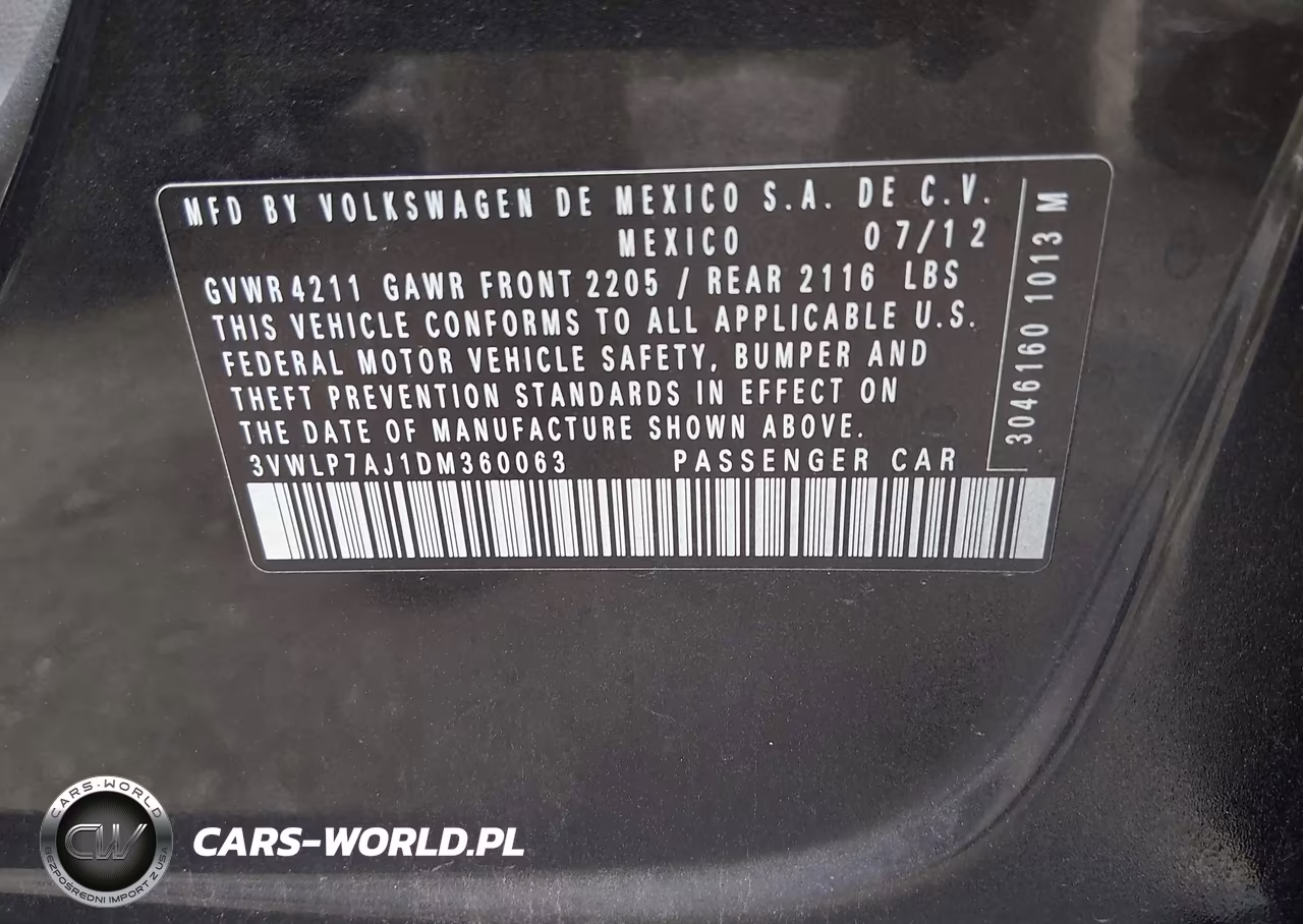 2013 Volkswagen Jetta 2.5L Sel VIN:3VWLP7AJ1DM360063 - 9
