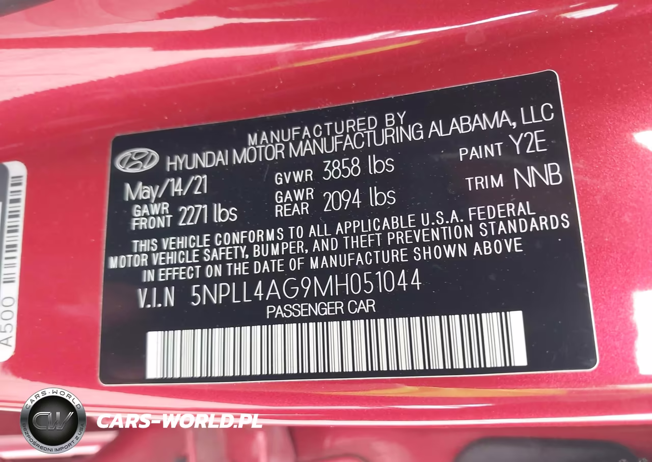 2021 Hyundai Elantra Se VIN:5NPLL4AG9MH051044 - 9