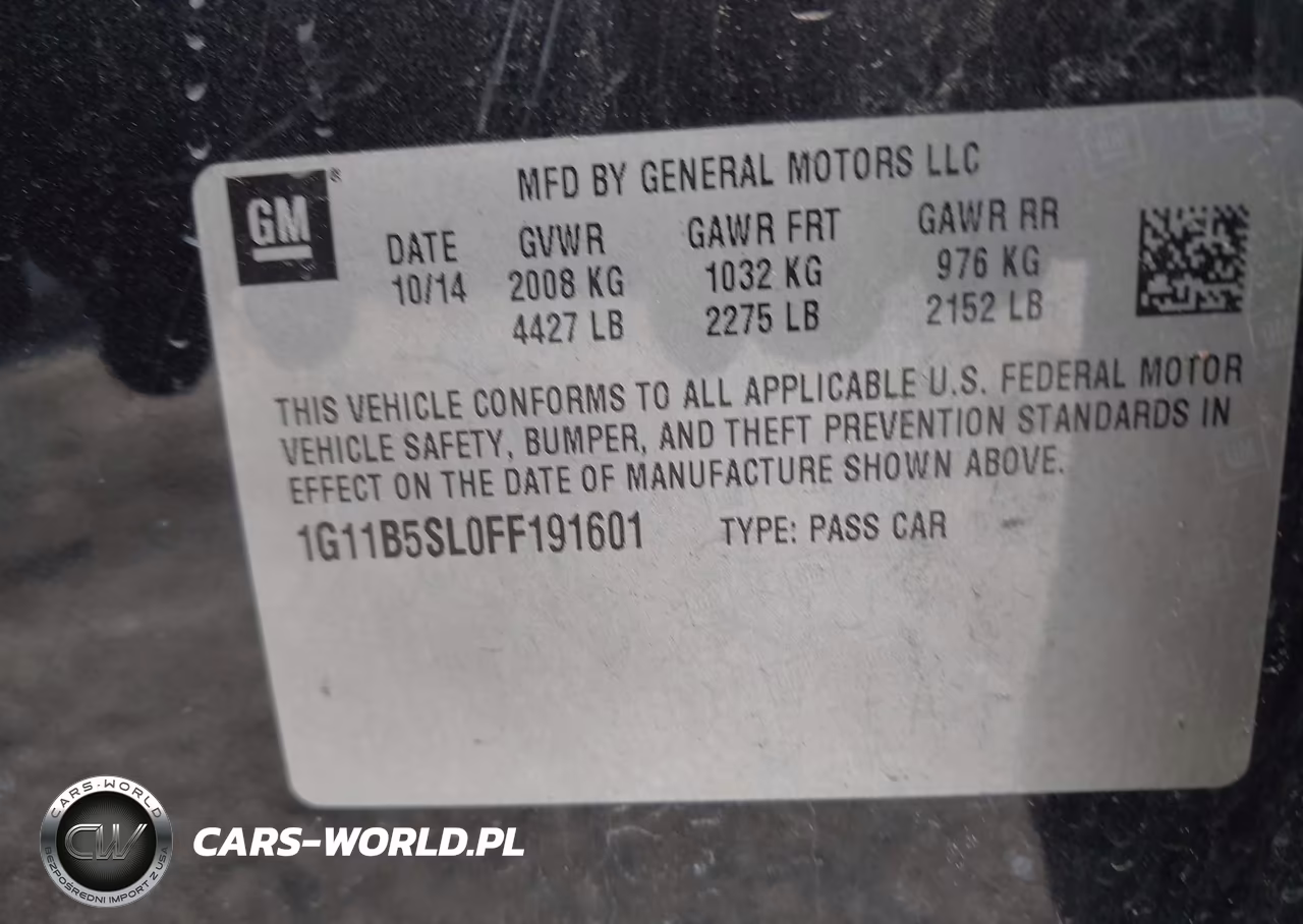 2015 Chevrolet Malibu Ls VIN:1G11B5SL0FF191601 - 9