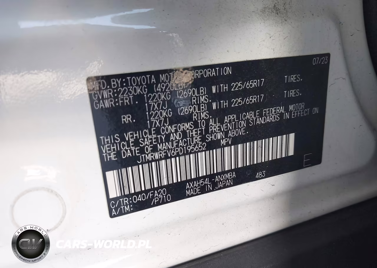 2023 Toyota Rav4 Hybrid Xle VIN:JTMRWRFV6PD195652 - 9