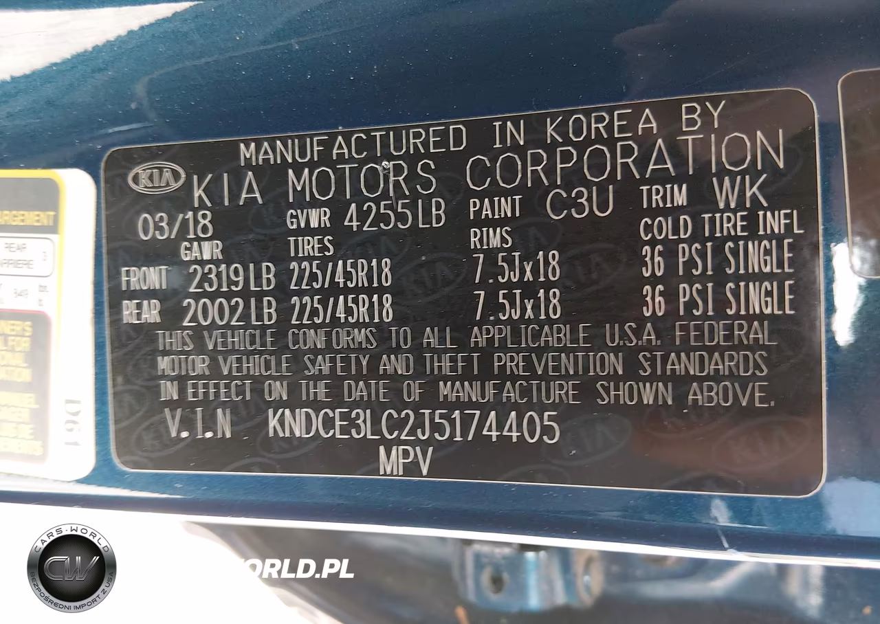 2018 Kia Niro Touring VIN:KNDCE3LC2J5174405 - 9