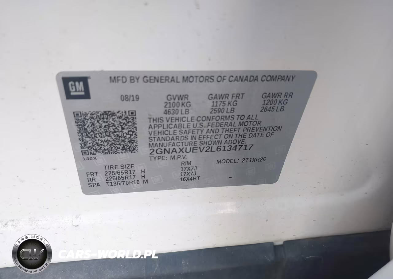 2020 Chevrolet Equinox Awd Lt 1.5L Turbo VIN:2GNAXUEV2L6134717 - 9