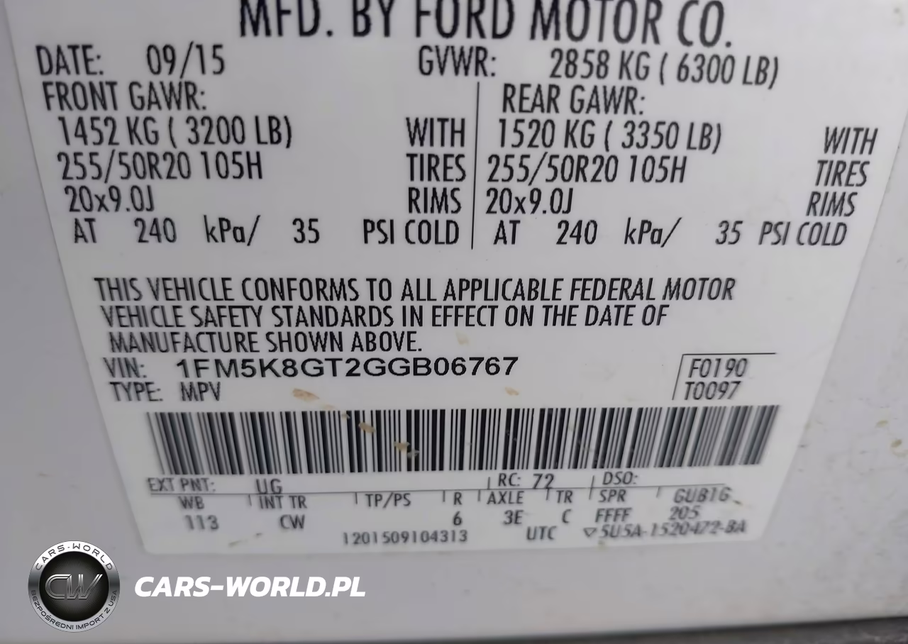 2016 Ford Explorer Sport VIN:1FM5K8GT2GGB06767 - 9