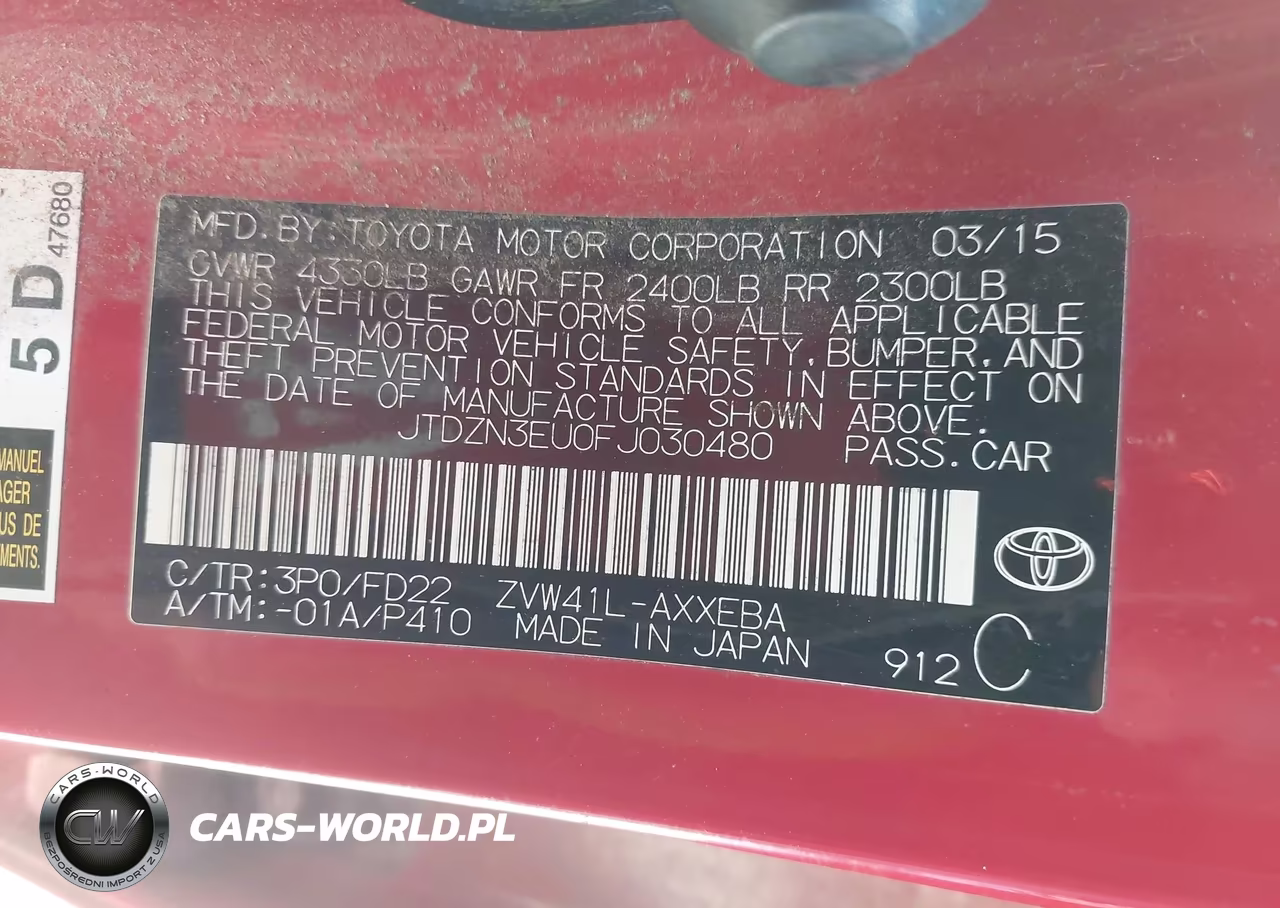 2015 Toyota Prius V Three VIN:JTDZN3EU0FJ030480 - 9
